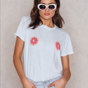 NA-KD Grapefruit Tee sz M